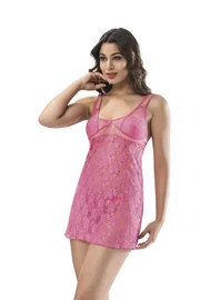 Moongirl Dantelli Çift Askılı Fantazi Gecelik Moongirl 3048