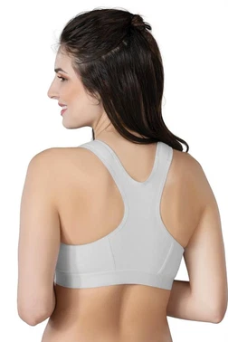 Emay Önden Fermuarlı Sporcu Penye Sütyen Emay 184 - Alternatif Görünüm