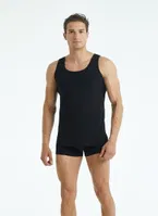 Organik Pamuk Elastan Erkek Boxer BlackSpade 9481  Siyah farklı açı