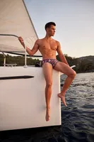 Pembe Desenli İpli Slip Mayo Doreanse 3828 Mauritius farklı açı