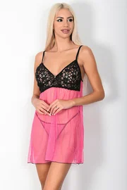 Phevos Pembe Seksi Gecelik Takımı Phevos 011-003624