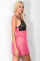 Pembe Seksi Gecelik Takımı Phevos 011-003624 Pembe görsel 7
