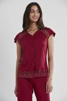 Pierre Cardin 5025 Penye Altılı Çeyiz Seti Bordo görsel 17