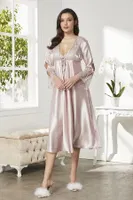 Pierre Cardin 6620 Saten Altılı Çeyiz Seti Pudra detay görünüm