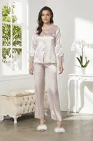 Pierre Cardin 6620 Saten Altılı Çeyiz Seti Pudra görsel 6
