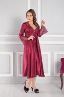 Pierre Cardin 6620 Saten Altılı Çeyiz Seti Bordo görsel 18