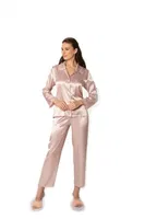 Pierre Cardin 6960 Saten Altılı Çeyiz Seti Pudra görsel 4