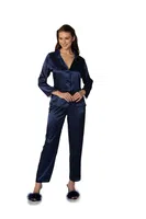 Pierre Cardin 6960 Saten Altılı Çeyiz Seti Lacivert görsel 9