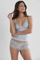 Pierre Cardin Dantelli Penye Atlet Külot Kaşkorse Set 332 Mavi görsel 4