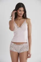 Pierre Cardin Dantelli Penye Atlet Külot Kaşkorse Set 332 Pudra görsel 5