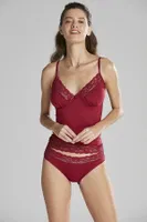 Pierre Cardin Kaşkorse Pamuklu Babydoll Çeyizlik Atlet Külot Takım 365 Bordo görsel 8