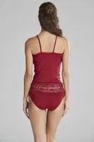 Pierre Cardin Kaşkorse Pamuklu Babydoll Çeyizlik Atlet Külot Takım 365 Bordo görsel 10
