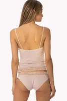 Pierre Cardin Kaşkorse Pamuklu Babydoll Çeyizlik Atlet Külot Takım 365 Pudra detay görünüm