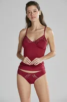 Pierre Cardin Kaşkorse Pamuklu Çeyizlik Atlet Külot Takım 350 Bordo görsel 6