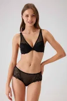 Pierre Cardin Mürdüm Balenli Soft Push Up Sütyen Takım 4742 Siyah görsel 4