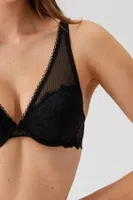 Pierre Cardin Mürdüm Balenli Soft Push Up Sütyen Takım 4742 Siyah görsel 5