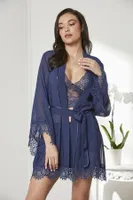 Pierre Cardin Saten Dörtlü Çeyiz Seti 7005 Lacivert görsel 39