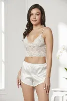 Pierre Cardin Saten Dörtlü Çeyiz Seti 7005 Ekru görsel 4