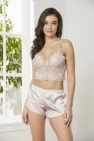 Pierre Cardin Saten Dörtlü Çeyiz Seti 7005 Pudra görsel 22