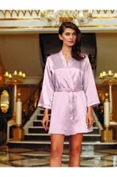 Saten Bride Sabahlık Perin 1020 Pudra görsel 5