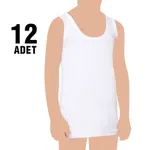 Erkek Çocuk Atlet 12Li Seher Yıldızı 0036 Beyaz