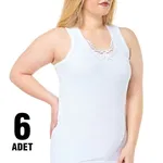 Kalın Askılı Hazıryaka Bayan Atlet 6Lı Seher Yıldızı 0012 farklı açı