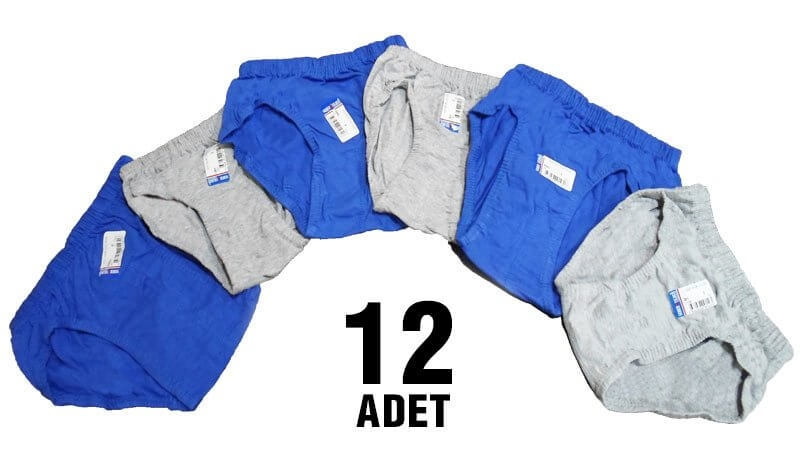 Renkli Erkek Çocuk Slip Külot 12Li Seher Yıldızı 0037-R