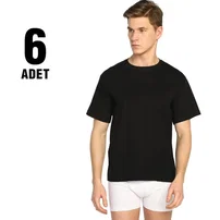 Seher Yıldızı Renkli Sıfır Yaka Erkek Atlet 6'Lı Seher Yıldızı 0003