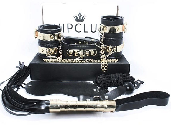 Siyah Gold Fantazi Harness Set Vip Club 414