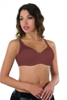 Tül Push Up Toparlayıcı Sütyen C Cup Emay 167 C Bordo görsel 6