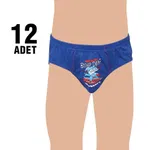 Erkek Çocuk Elestan Baskılı Slip Külot Tutku 0138 - 12 Adet Asorti