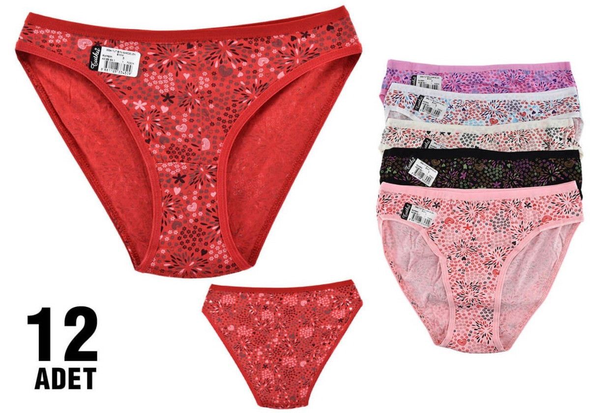 Kardelen Kadın Bikini Külot Tutku 0534 - 12 Adet