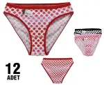 Janna Bikini Tutku 0543 - 12 Adet Karişik Renk
