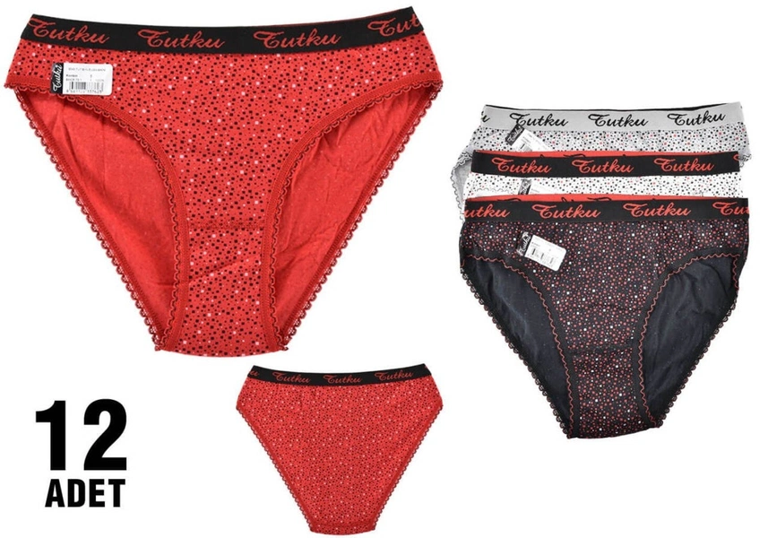 Tutku Elvan Bayan Bikini 0545 - 12 Adet