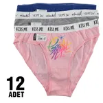 Nika Kadın Bikini Külot Tutku 0550 - 12 Adet Karişik Renk detay görünüm