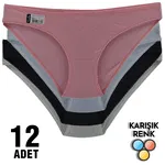 Sofia Kadın Külot Bikini Tutku 0553 - 12 Adet Asorti