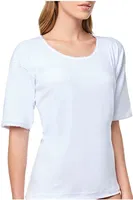 Kaşkorse Kadın %100 Pamuk Bisiklet Yaka Atlet Tutku 0141 - 6 Adet Beyaz