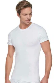 Tutku Beyaz Sıfır Yaka Erkek Penye Atlet Tutku 0105 - 6 Adet