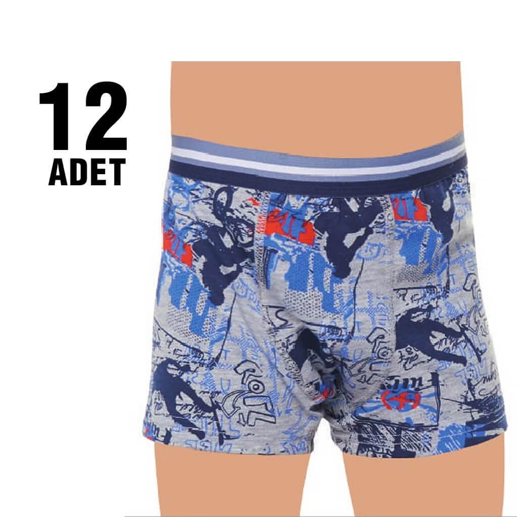 Tutku Empirme Erkek Çocuk Boxer 0254 - 12 Adet