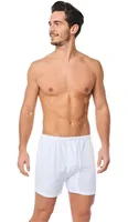 Tutku Elit 1051 Arjantin Paçalı Erkek Boxer %100 Pamuk Beyaz detay görünüm