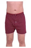 % 100 Pamuk Havlu Bel Erkek Penye Desenli Boxer Tutku Elit 1102 Bordo detay görünüm