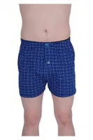 % 100 Pamuk Havlu Bel Erkek Penye Desenli Boxer Tutku Elit 1102 Lacivert farklı açı
