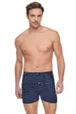 % 100 Pamuk Havlu Bel Erkek Penye Desenli Boxer Tutku Elit 1102