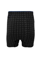 % 100 Pamuk Havlu Bel Erkek Penye Desenli Boxer Tutku Elit 1102 Siyah görsel 6