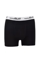 Tutku Elit Modal Likralı Erkek Spor Boxer 1252 Siyah görsel 13