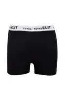 Tutku Elit Modal Likralı Erkek Spor Boxer 1252 Siyah görsel 14