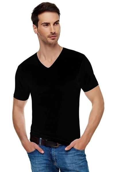 Tutku Elit Erkek Pamuklu V Yaka T-Shirt Atlet 1303