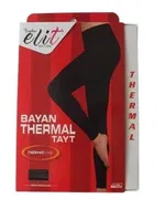 Kadın Termal Alt İçlik Tayt Tutku Elit 2705 Siyah farklı açı
