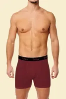 Tutku Erkek Pamuklu Spor Boxer 0400 Bordo görsel 5