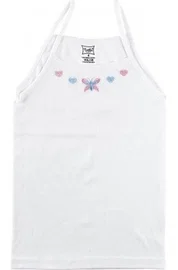 Tutku Kız Çocuk İp Askılı İşlemeli Atlet Tutku 0165 - 6 Adet